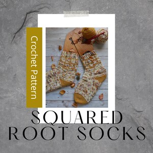 Squared Root Socks / Simple Colorwork / PDF Pattern