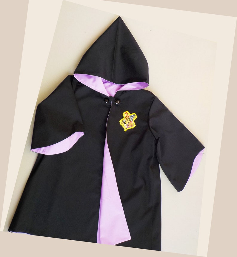 Wizard Robe for kids Cotton magic robe Toddler lined cloak image 9