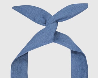 Soft Denim Wire Headband