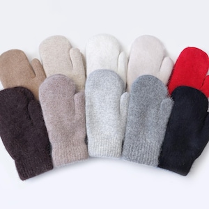 Ultra Warm Angora Mittens: Fleece Lined Winter Gloves