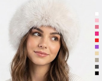 POLARIS Colorful Soft Vegan Fur Winter Hat