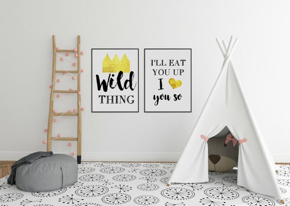 Where The Wild Things Arei Ll Eat You Updownloadable Etsy