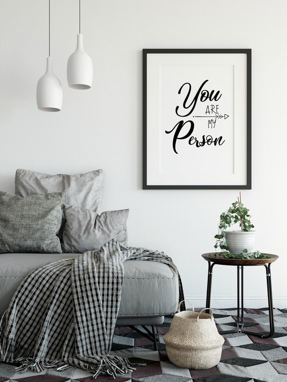 You Re My Person Master Bedroom Bedroom Art Bedroom Decor Love Sign Tribal Art Grey S Anatomy Quote Bedroom Wall Art Best Friend Quote