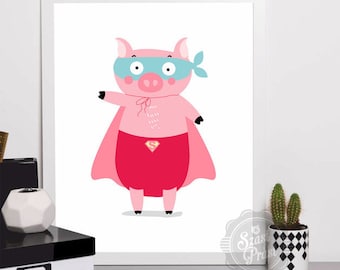 Poster Hero Pig A3