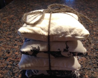 Homemade Lavender Sachets - 4 pack