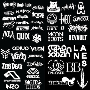 DJ/EDM Decals Custom Made (Techno, Trance, House, Bass, Dubstep, Tech House, etc)