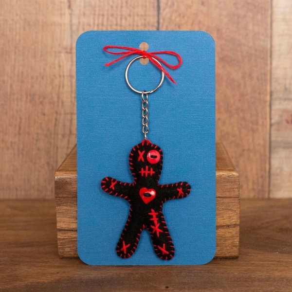Voodoo Doll Keychain Etsy