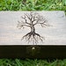 Tree of Life Pentacle Moon wood box/tree of life pentacle moon stash box/keepsake box/tarot card box