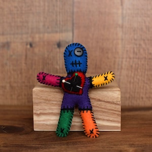 Voodoo doll/Voodoo patch doll/Multicolor Dark