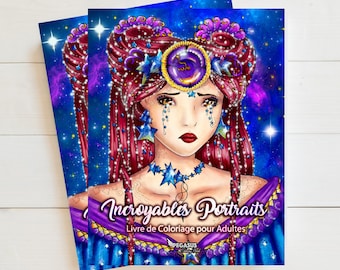 Coloring book for adults "Incredible Portraits"