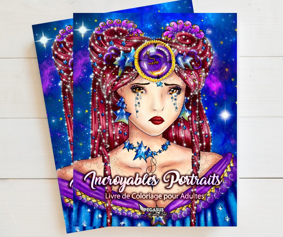Livre De Coloriage Pour Adultes Incroyables Etsy