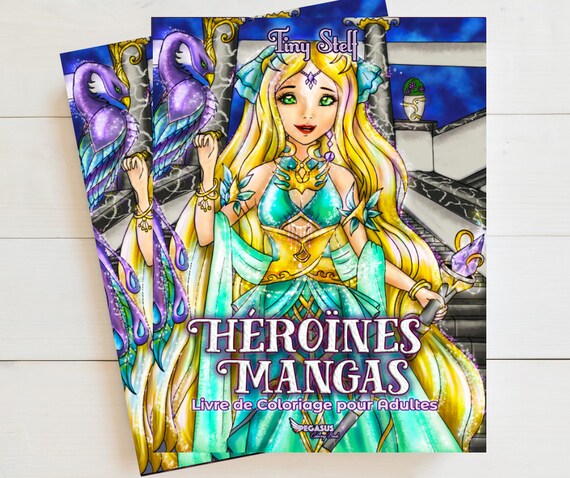 Livre De Coloriage Pour Adultes Héroïnes Mangas