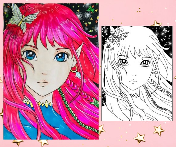 Livre De Coloriage Pour Adultes Héroïnes Mangas
