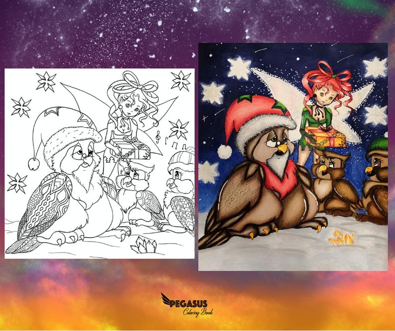 Noël Livre De Coloriage Pour Adultes  Etsy