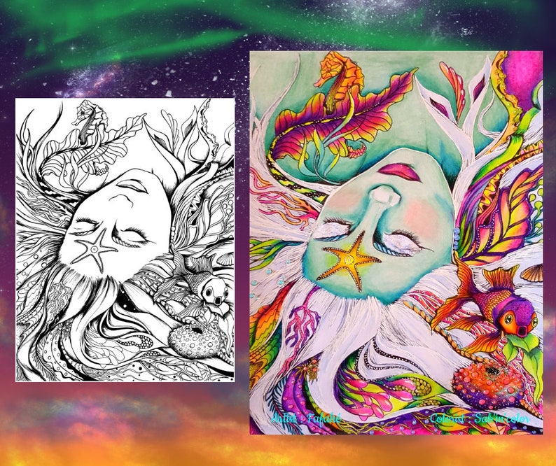 Livre de Coloriage pour adultes Visages du Monde  Etsy