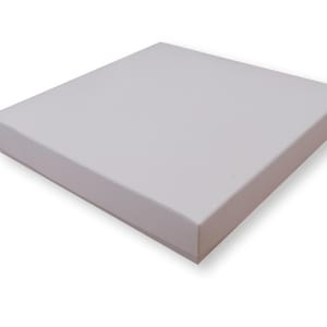 Confezione da 10 scatole regalo bianche da 4" x 4", profondità 20 mm, gioielli, torte, regali, sottobicchieri, magneti