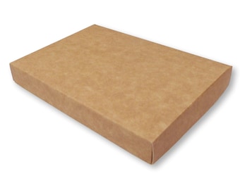 20 A6 Kraft Brown Gift Boxes, Greeting Cards, Jewellery Boxes, Favours, Photos, Photographs. 15cm x 10.5cm x 2cm