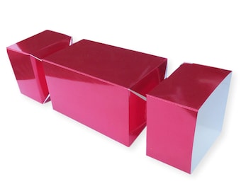 Paquete de 20 cajas de regalo grandes de galletas rojas, galletas navideñas, chocolates, dulces, pasteles, regalos, decoraciones de mesa, regalos de fiesta,