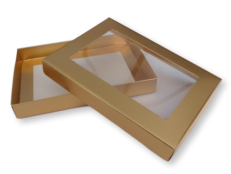 10 A6 Kraft Brown Window Gift Boxes Greeting Cards Jewellery Etsy