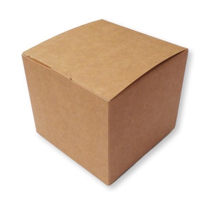 10er-Packung Kleine Kraft Braun Becherschachteln, Geschenke, Kerzen, Kuchen, Geschenke, Geschenkkorb, Kleidung, Schals
