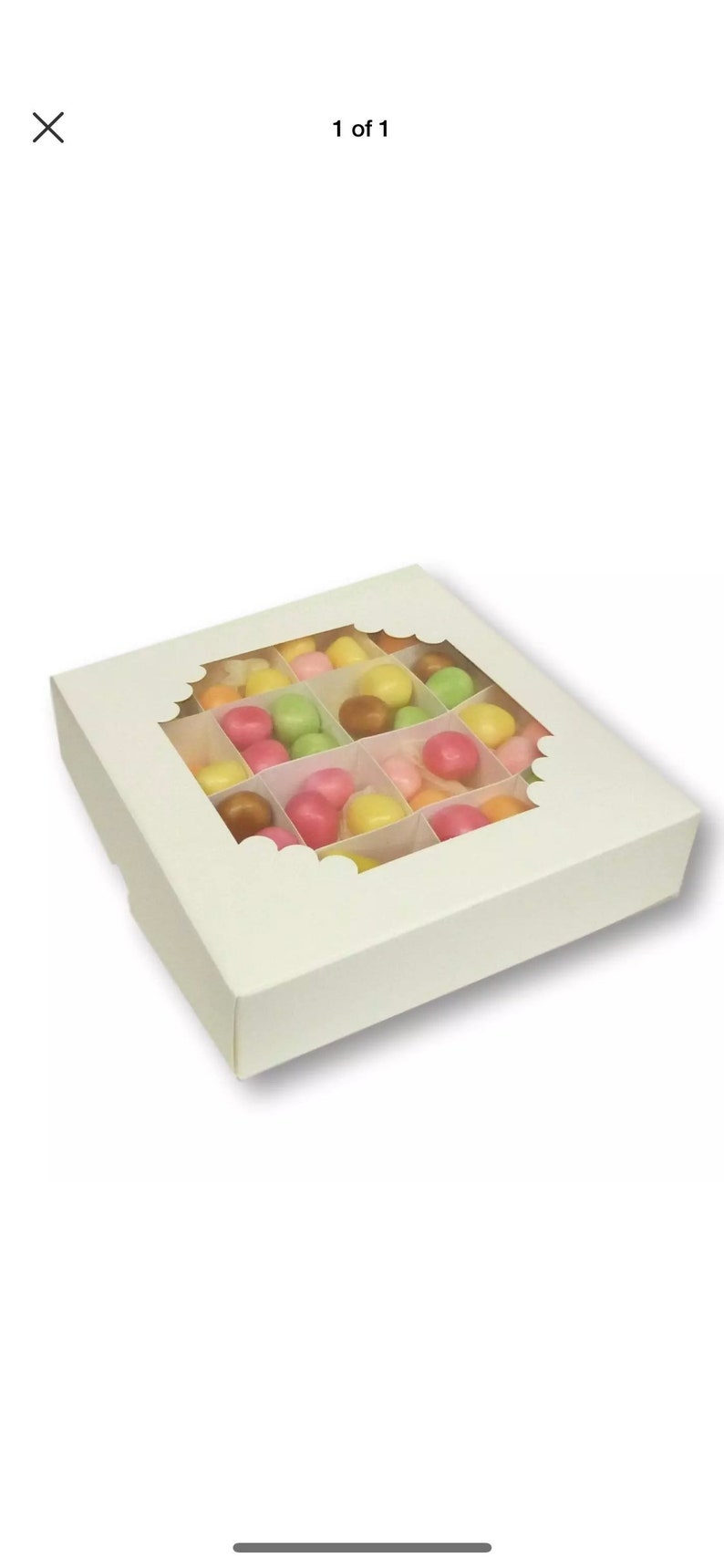 Jewellery Display Boxes Sweet Boxes Pack of 10 6 x 6 White Chocolate Gift Boxes Cakes,