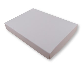 50 White C6 Gift Boxes, To Fit An A6 Card And Envelope, Greeting Cards, Jewellery Boxes, Favours. 16cm x 11.5cm x 2cm