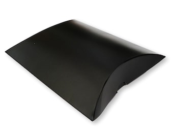 Pack of 10 Small Black Pillow Pouches, Boxes, Gift Box, Jewellery, Sweets, Gifts, Soaps, Garments, Scarfs, Craft
