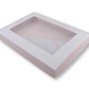 10 boîtes-cadeaux à fenêtres blanches A6, cartes de vœux, boîtes à bijoux, faveurs, photos, photographies