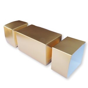 Pak van 20 kleine gouden cracker geschenkdozen, kerstcrackers, chocolaatjes, snoepjes, gebak, geschenken