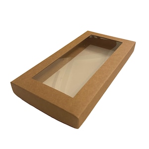 20 DL Brown Window Gift Boxes, Cartes de vœux, Boîtes à bijoux, Faveurs