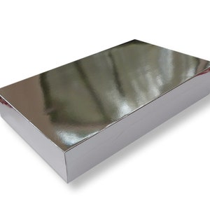 10 cajas de regalo de camisa plateada mediana, prendas de vestir, ropa, joyas, ropa, favores, cestas