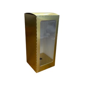 10 X Caixas de vidro de vinho de ouro, caixa de exibição para taças de vinho, decorativa, caixa de presente