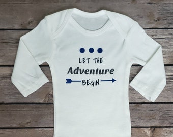 Let the adventure begin, baby Onesie®, baby girl/boy coming home outfit, newborn outfit, baby outfit, baby gift, baby announcement