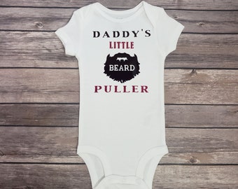 Daddy's Girl, Happy Father's Day, Daddy's Little Beard Puller, baby Onesie®, baby gift, first Father's Day, Father's Day present