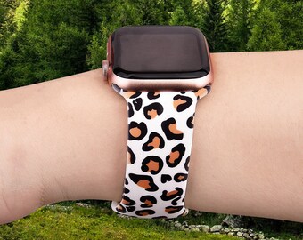 Smartwatch Silicone Bands Leopard Print Cheetah Watch 