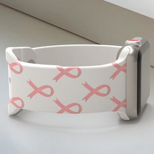 Breast Cancer Awareness Pink Ribbon Apple Watch Band Wear Pink Support