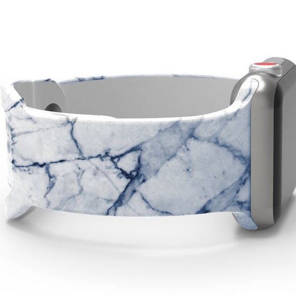Marble Band for Apple Watch Silicone 38mm 40mm 41mm 42mm 44mm 45mm Series 1-7 & SE