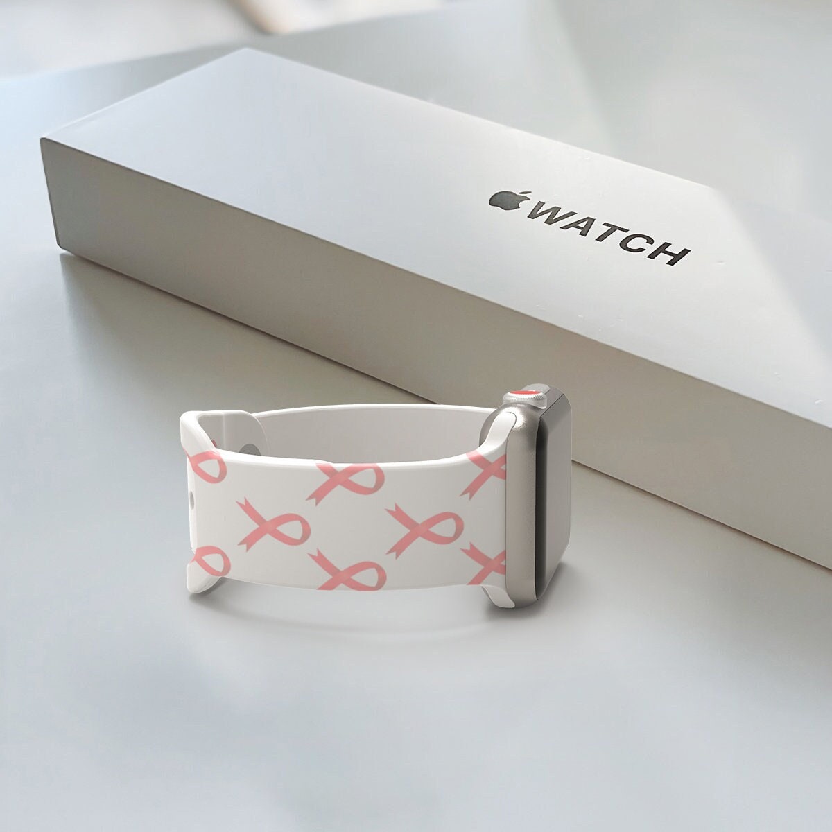 Breast Cancer Awareness Pink Ribbon Apple Watch Band Wear Pink Etsy