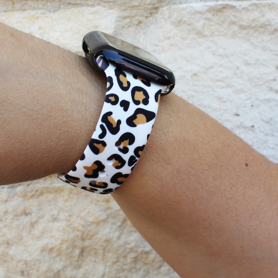 Cheetah Animal Leopard Apple Watch Pattern Silicone Bands Gift