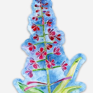 Fireweed Vinyl Sticker - Etsy