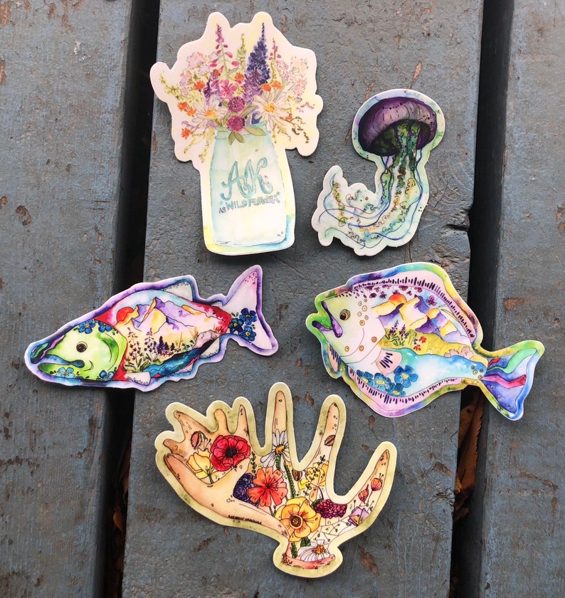 Fave Five Vinyl Stickers image 0