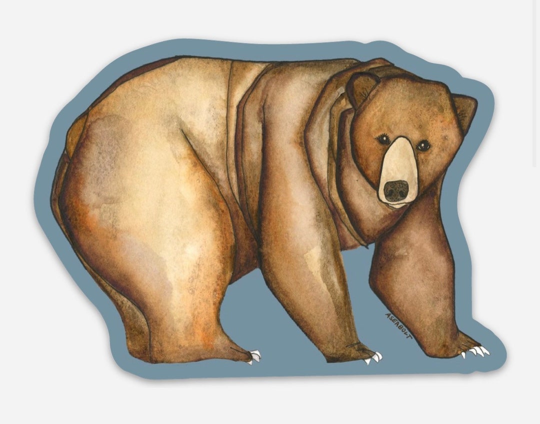 Fat Bear Decal - Etsy
