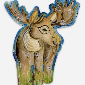 Moose Vinyl Sticker