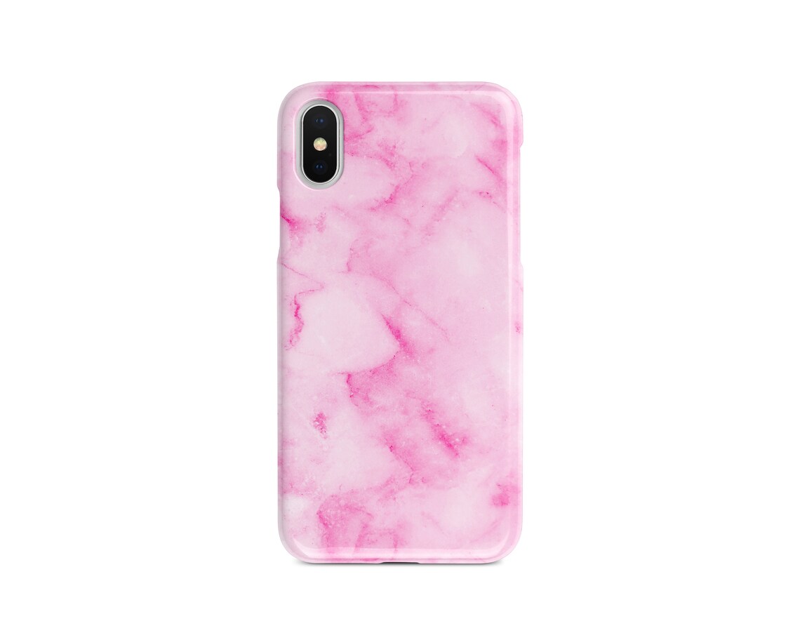 Pink Marble Phone Case Modern Phone Case Cute Pink Marble Etsy