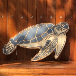 Sea Turtle, CNC machined, wall decoration gift, nursery, office, kids room, living room, entry way, bathroom