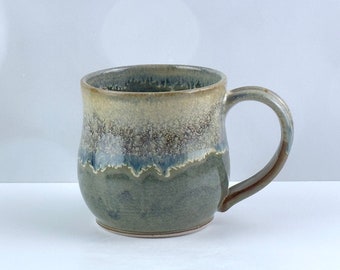 14 ounce mug with handle, handmade ceramic mug, cute mug, ceramic cup