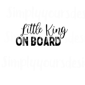 Little King On Board SVG