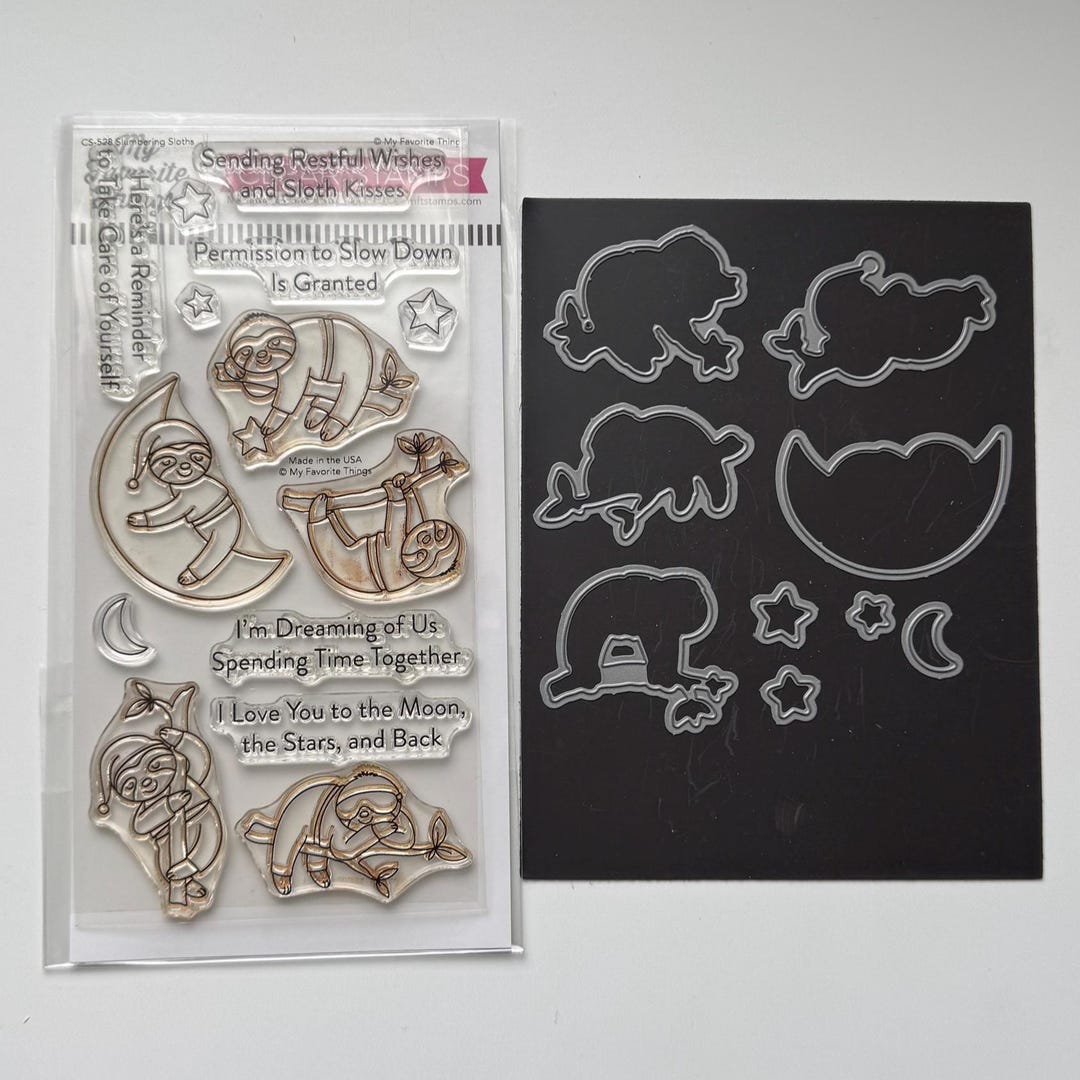 My Favorite Things (MFT) - Slumbering Sloths Stamps and Dies - Etsy
