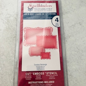 SOLD INDIVIDUALLY - Spellbinders Nestabilities, Shapeabilities, Excellent Condition