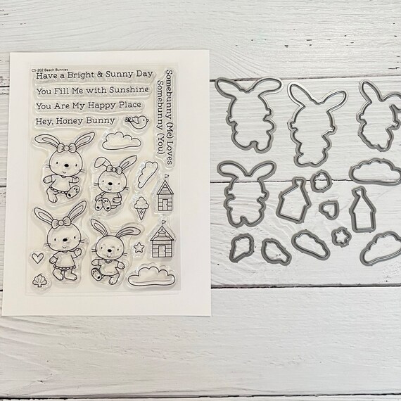 My Favorite Things MFT Beach Bunnies Stamps and Dies Etsy